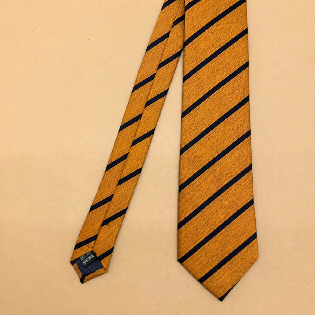 Golden Mustard Stripe Tie