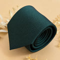 Forest Green Solid Silk Necktie