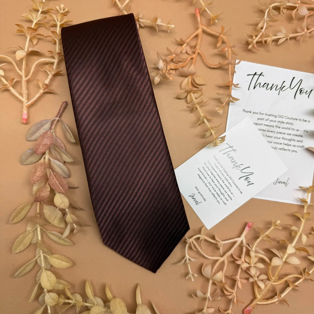Sandstone Brown Luxe Solid Silk Necktie