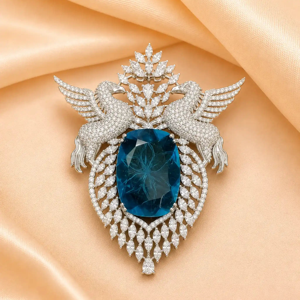 Neelkanth Imperial Brooch
