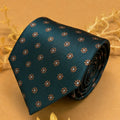 Emerald Gold Medallion Silk Necktie