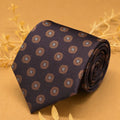 Burgundy Medallion Silk Necktie