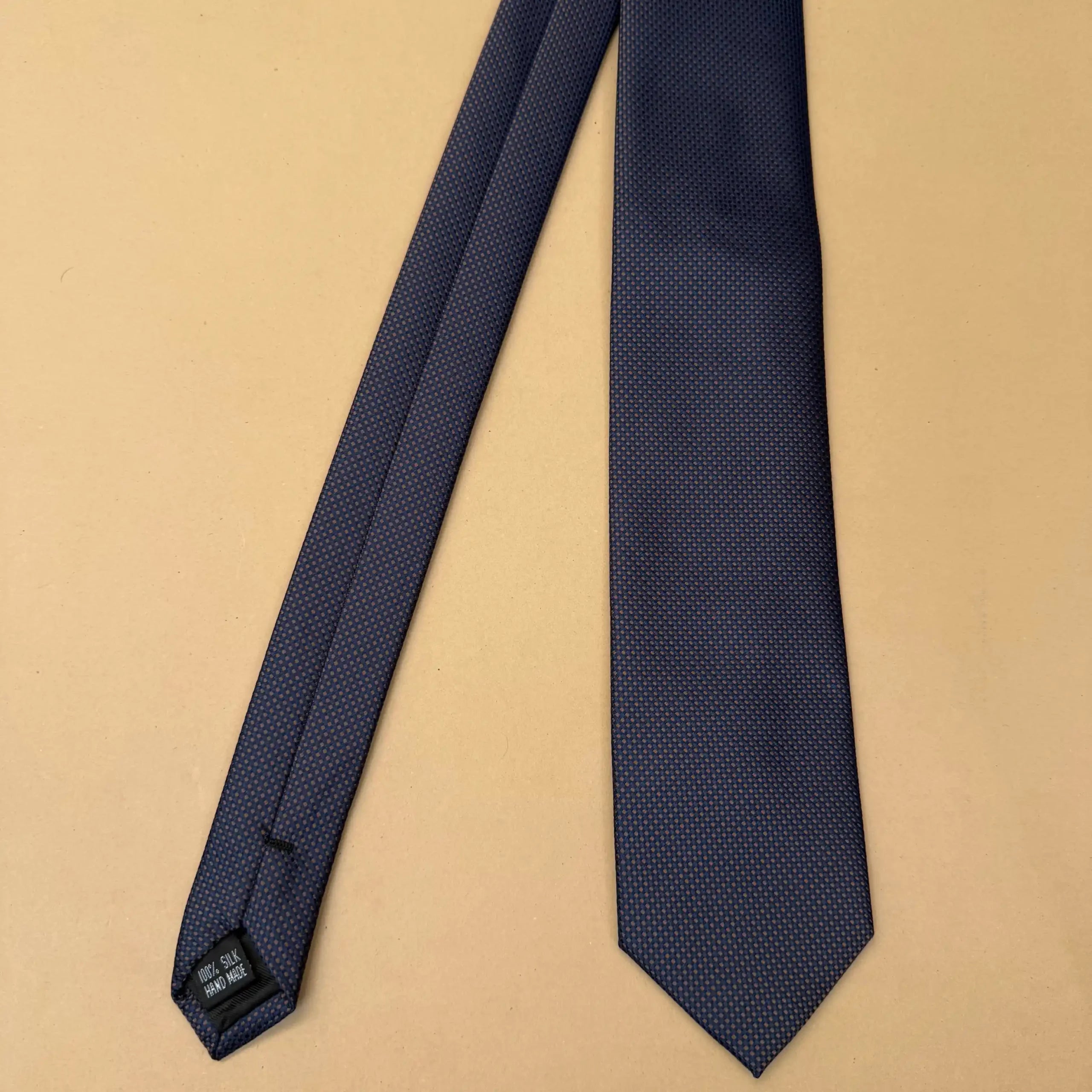 Charcoal Woven Texture Silk Necktie