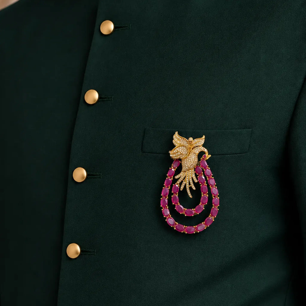 Gulbahar Phoenix Brooch