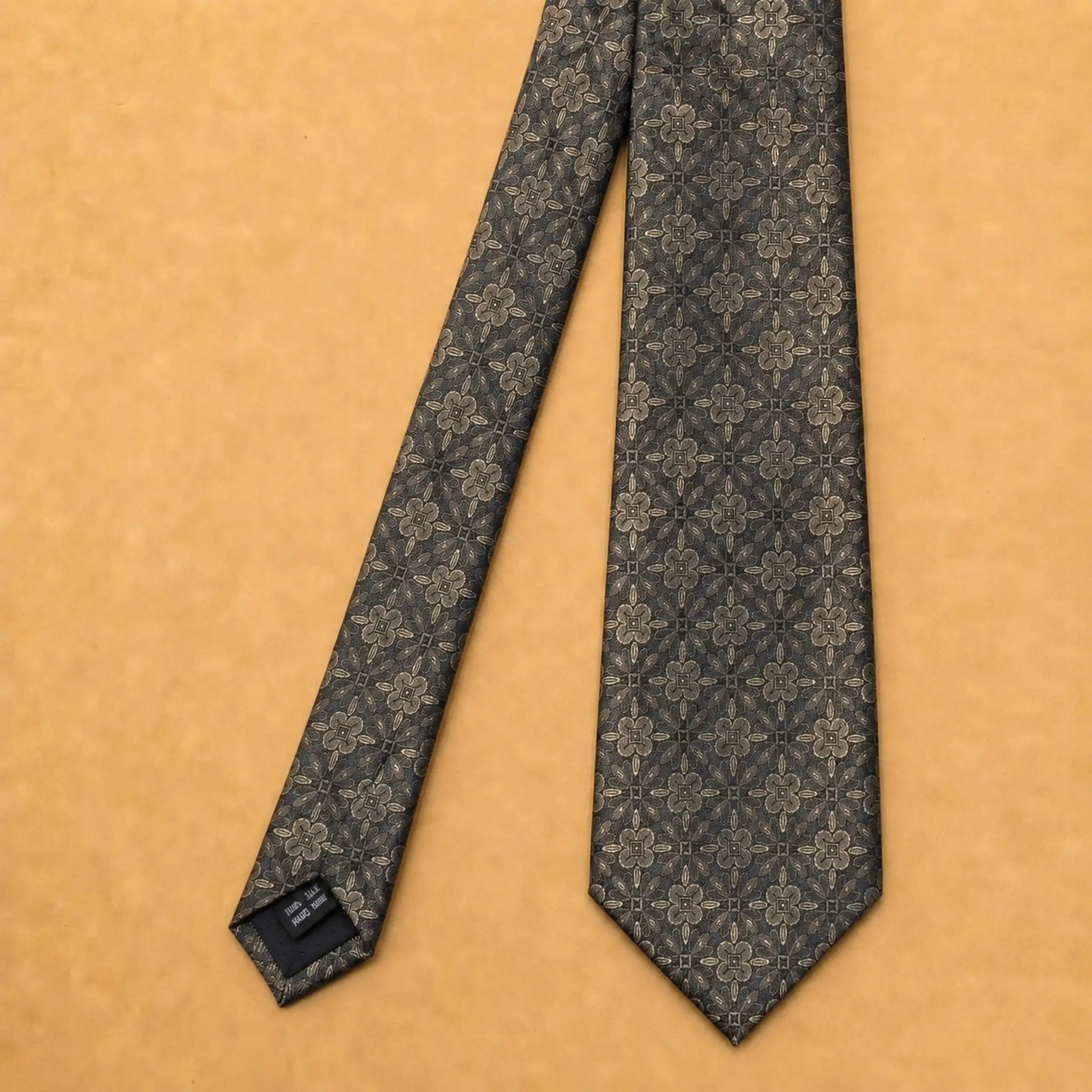 Espresso Blossom Silk Necktie