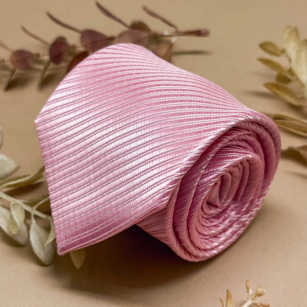 Rose' Pink Whisper Solid Silk Necktie