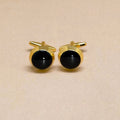 Midnight Black Gold Cufflinks
