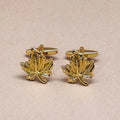 Golden Maple Leaf Cufflinks