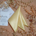 Sunshine Yellow Silk Pocket Square