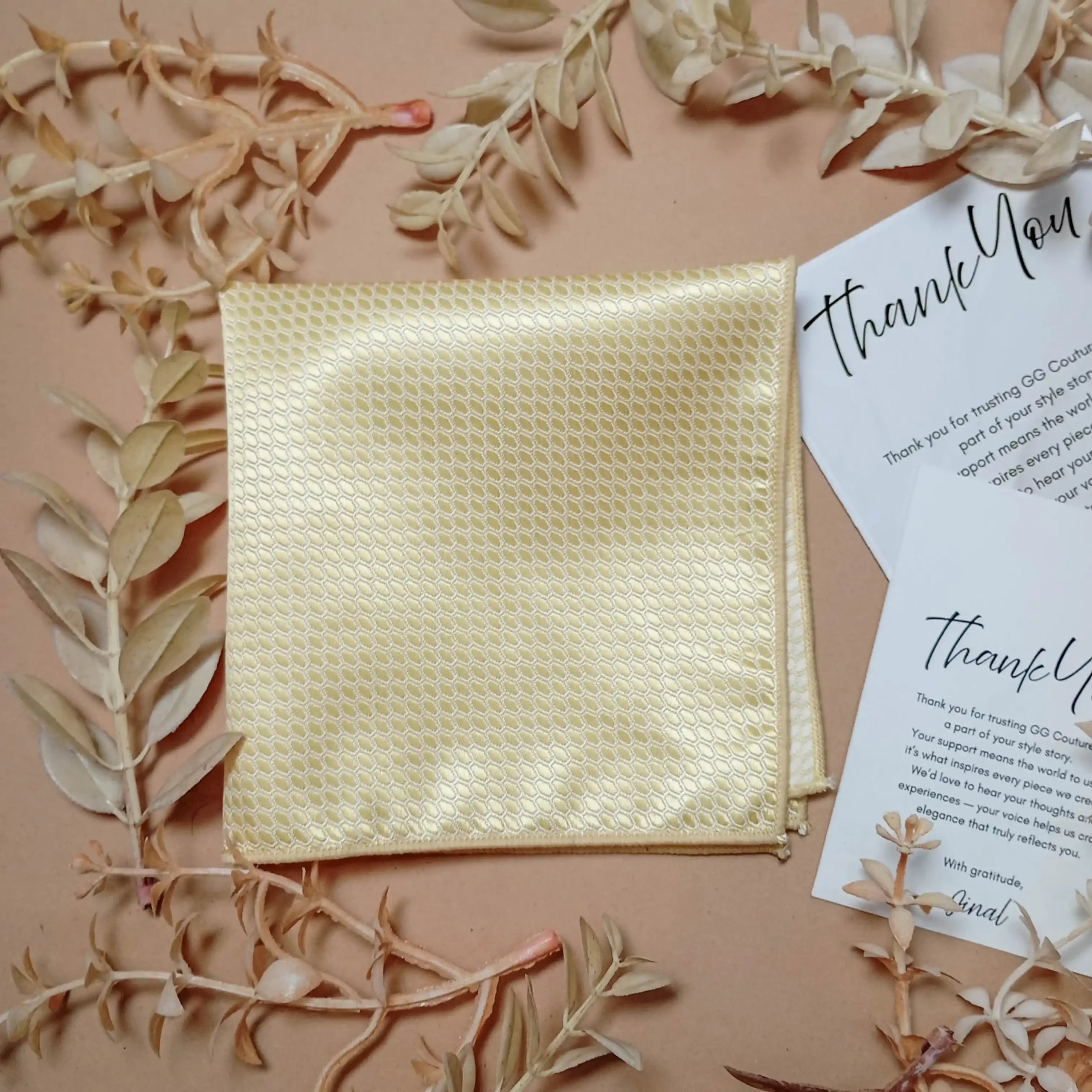 Sunshine Yellow Silk Pocket Square