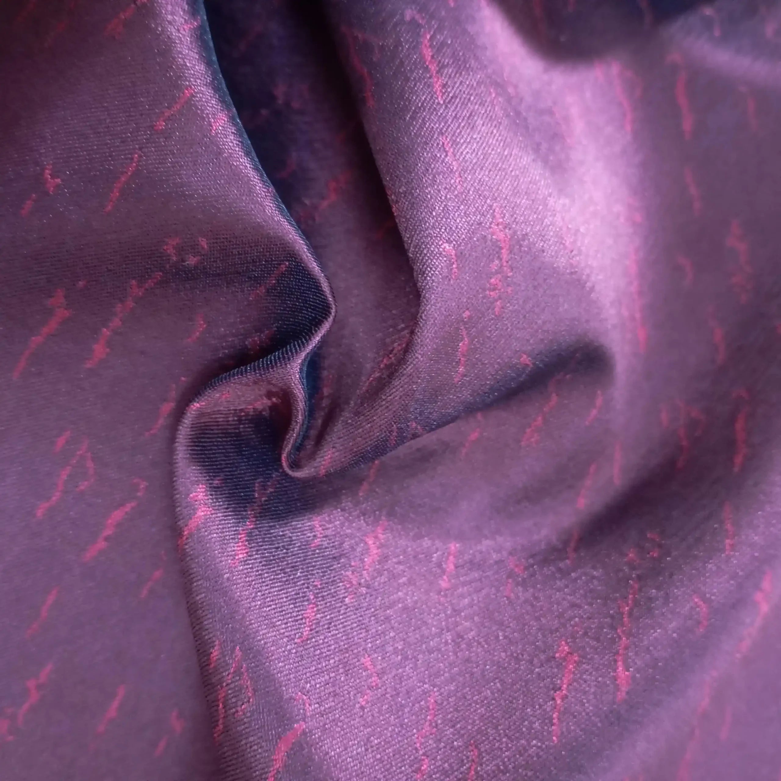 Magenta Textured Silk Pocket Square