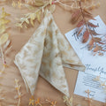 Champagne Floral Silk Pocket Square