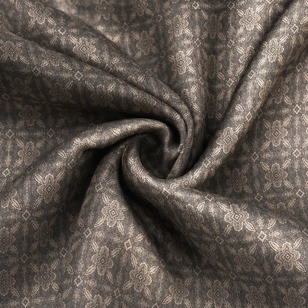 Espresso Heritage Silk Pocket Square