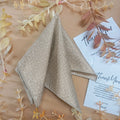 Champagne Textured Silk Pocket Square