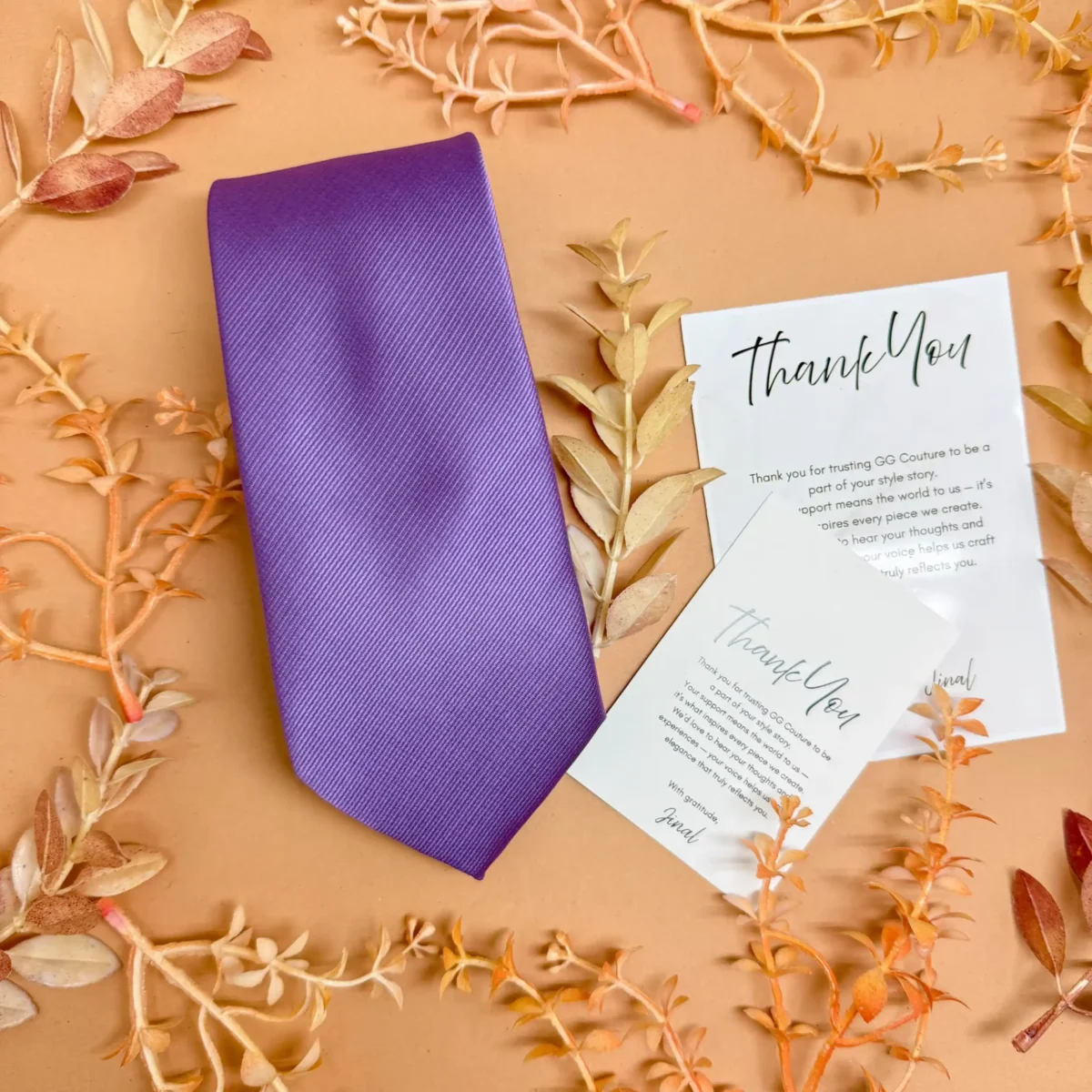 Indigo Mist Solid Silk Necktie - Image 2