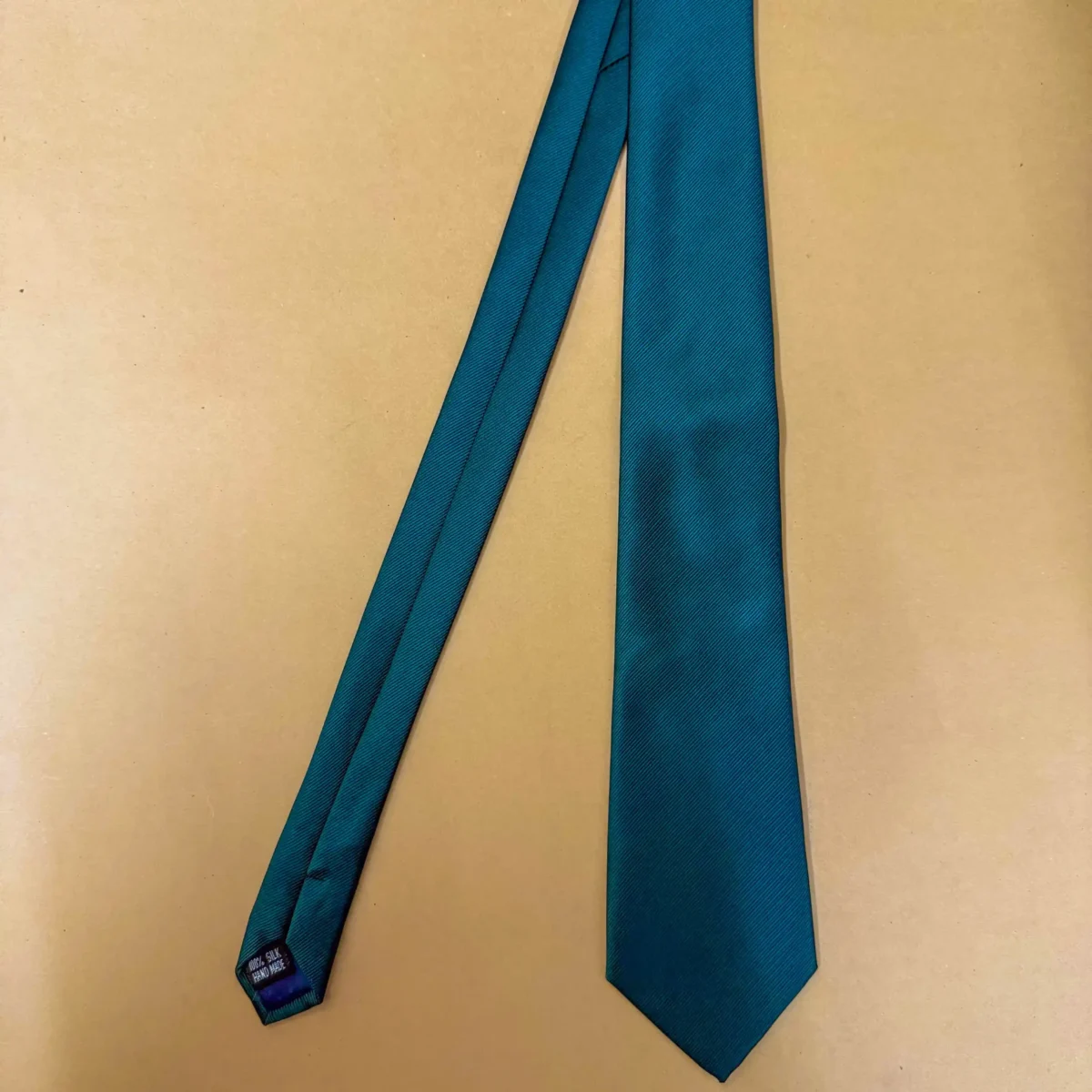 Ever Green Majesty Solid Silk Necktie - Image 3