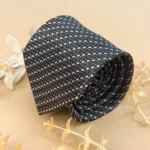 Charcoal Diagonal Stripe Silk Necktie