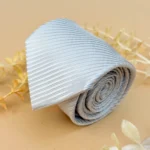 Pearl White Pure Silk Necktie