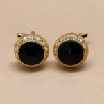 Classic Onyx Gold Cufflinks