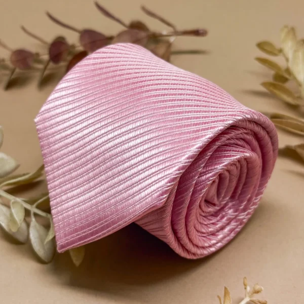 Rose' Pink Whisper Solid Silk Necktie