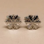Silver Snowflake Designer Cufflinks
