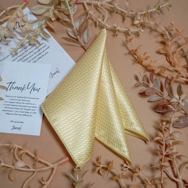 Sunshine Yellow Silk Pocket Square