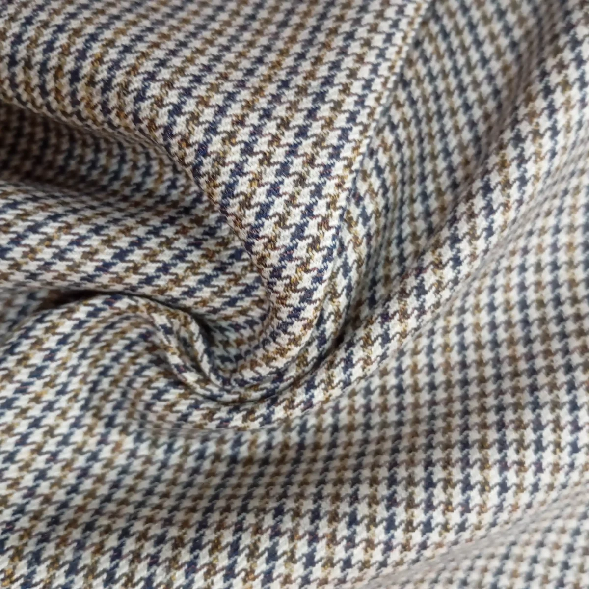 Classic Earthy Toned Checkered Pocket Square - Image 2