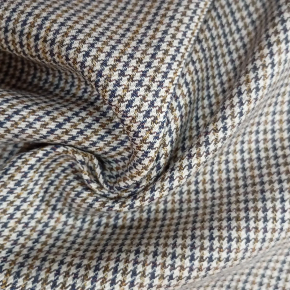 Classic Earthy Toned Checkered Pocket Square - Image 2