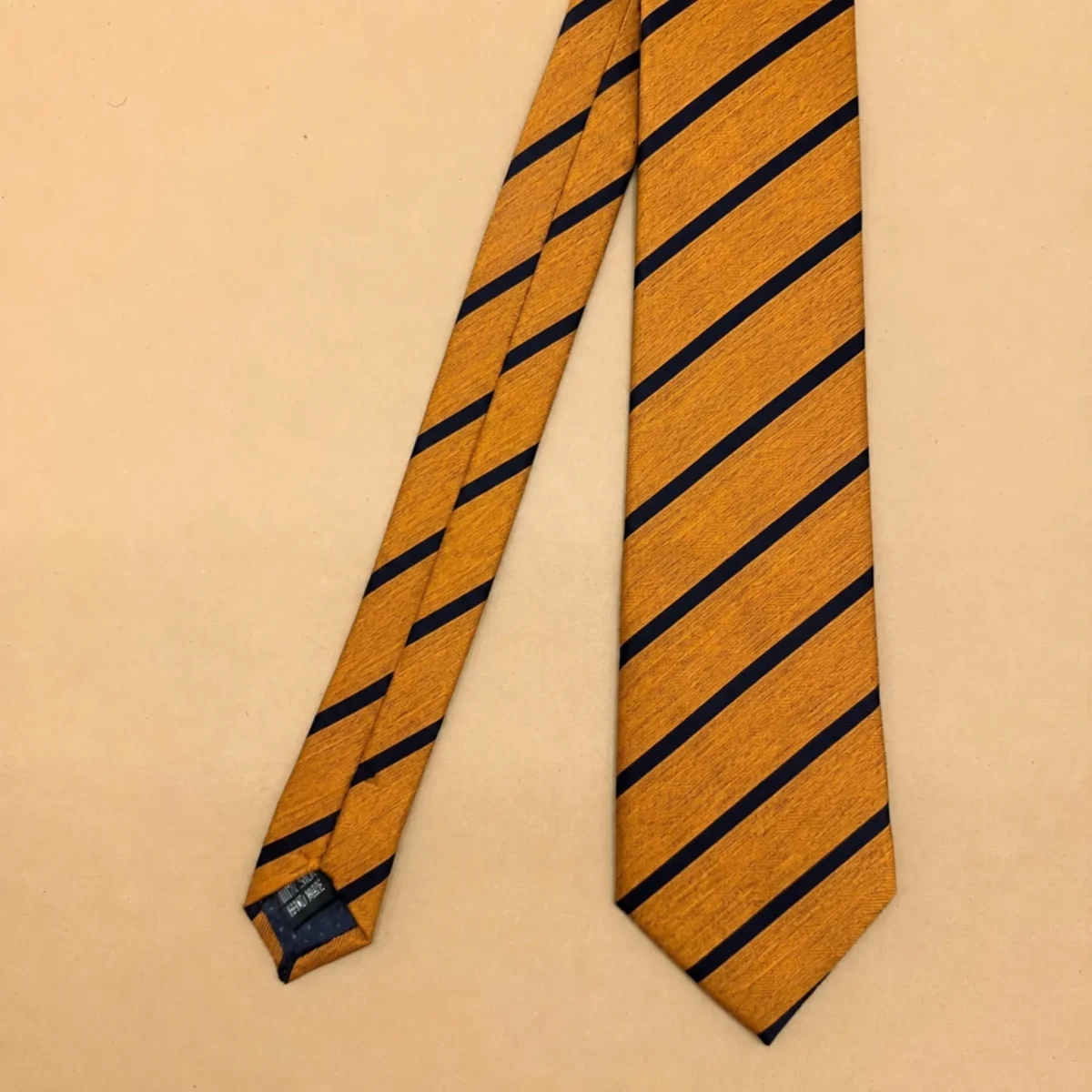 Golden Mustard Stripe Tie - Image 3