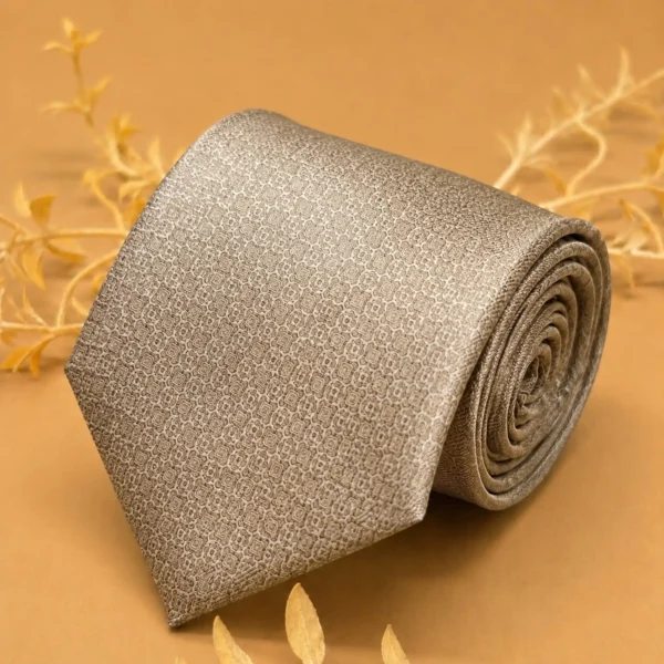 Champagne Textured Silk Necktie