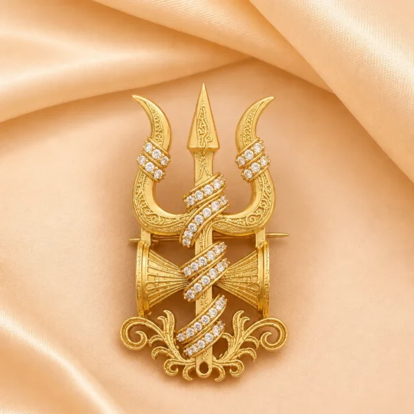 Trinetra Trishul Brooch